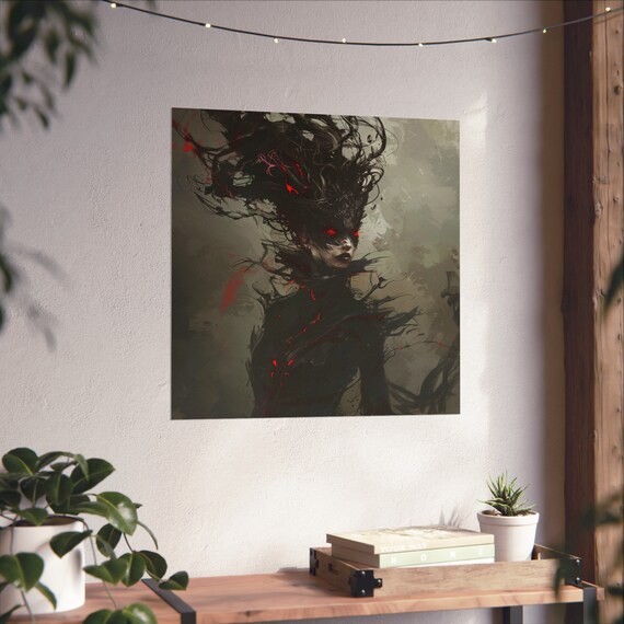 Miss Reborn Nightmare, Demonic Horror Movie Art Print