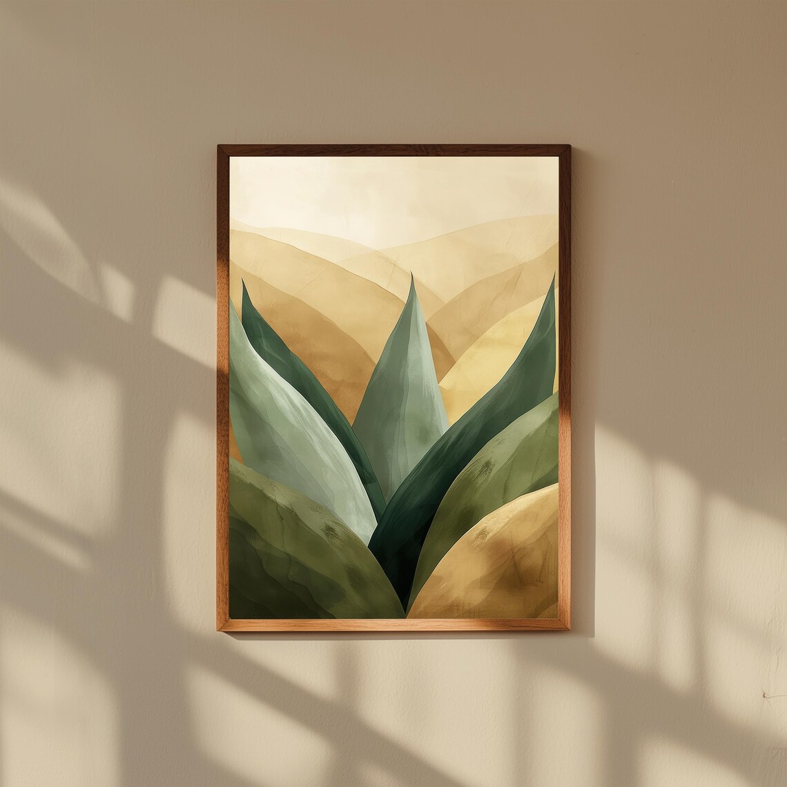Abstract Botanical Print Modern Floral Fine Art Decor