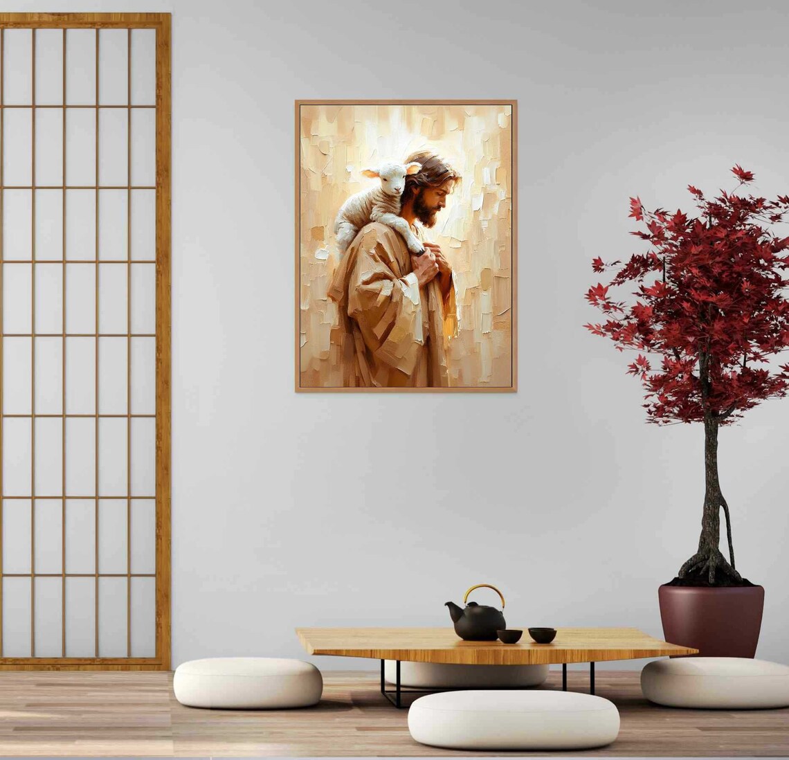 Finding Home, Jesus And Lamb Christian Painting - Image 5