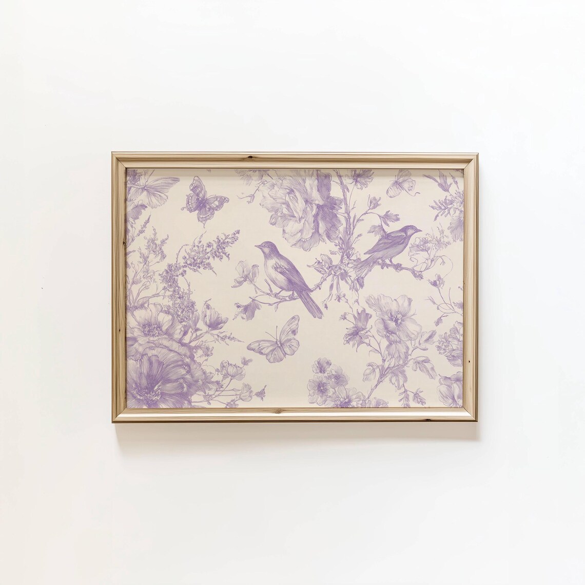 Toile Print, Heritage Style Cottage Core Village