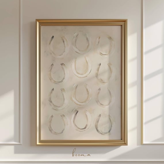 Southwestern Horseshoes Poster Print, Western Decor