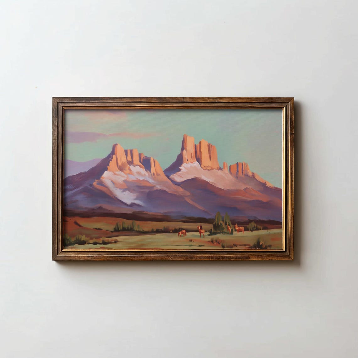 Desert Printable Wall Art Southwestern Artwork Mexico Print Cactus Landscape Sunset