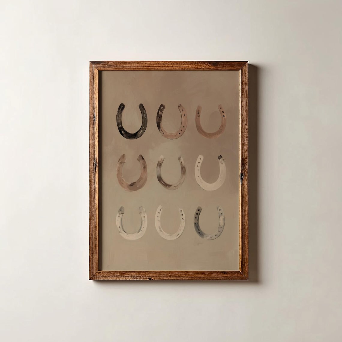Horseshoes Western Wall Art, Southwestern Poster