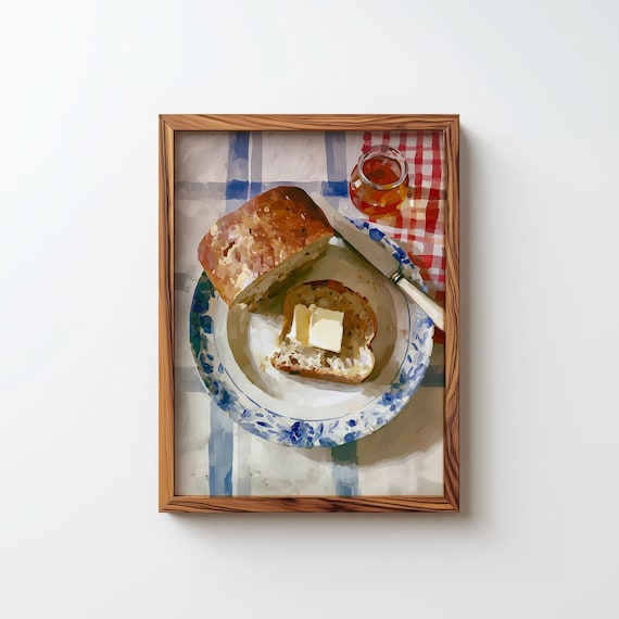 Butter Kitchen Pastry Still Life, Retro Poster