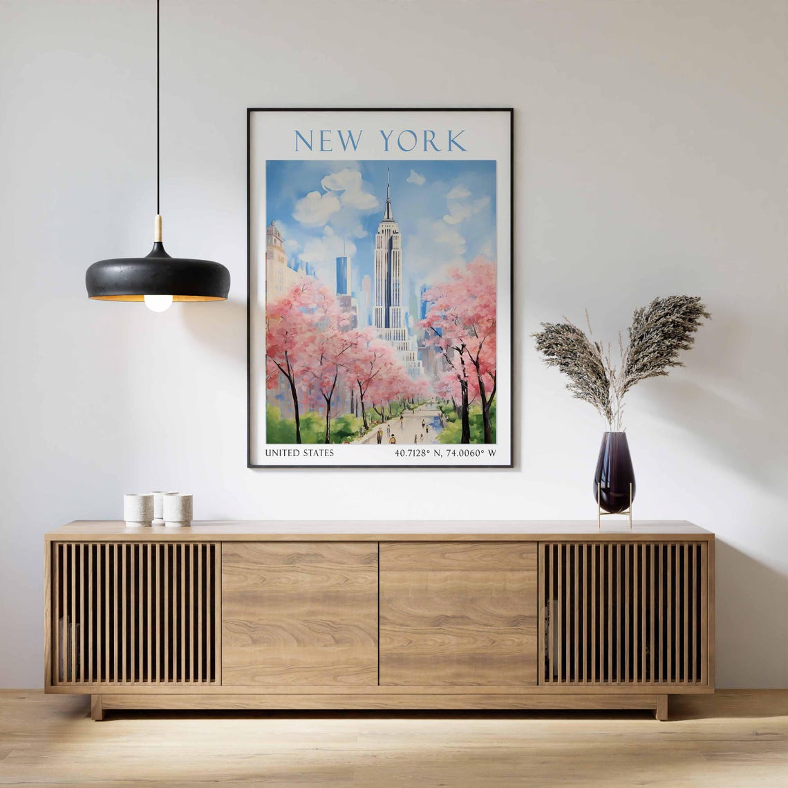 New York Print Empire Statue Building New York Poster New York Lover New York Art New York Print Travel Travel Print - Image 2