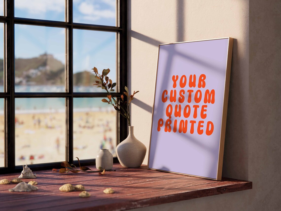 Custom Quote Typography Personalised Gift - Image 2