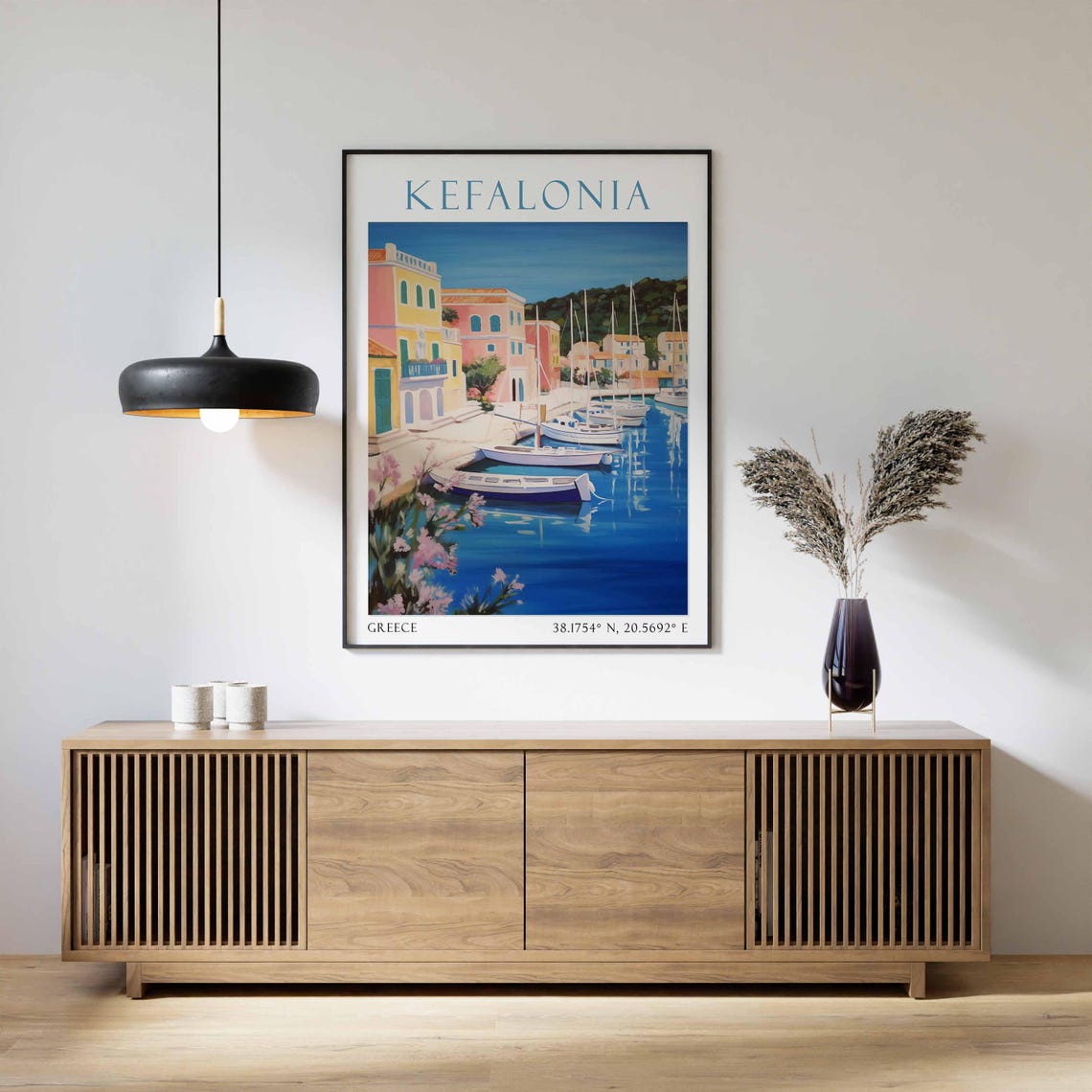 Kefalonia Travel Print Wall Art Kefalonia Greece Wall Home Decoration Kefalonia Gift Art Lovers Wall Art Print Kefalonia Wall Dcor - Image 2