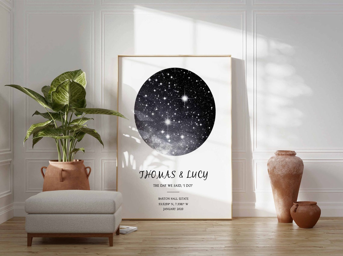 Personalised Wedding Gift Print The Day We Said I Do Print Personalised Wedding Gift Gift For Husband Gift For Wife - Image 2