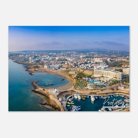 Protaras Cyprus Print Fig Tree Beach Travel Photo