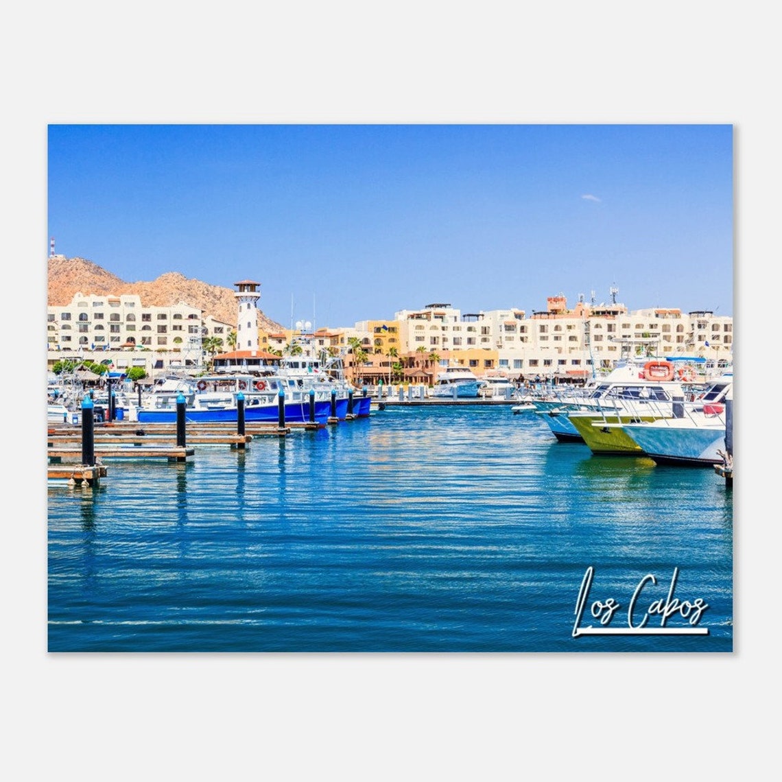 Los Cabos Marina Poster Print Mexico Travel Photo