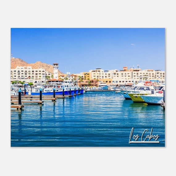 Los Cabos Marina Poster Print Mexico Travel Photo
