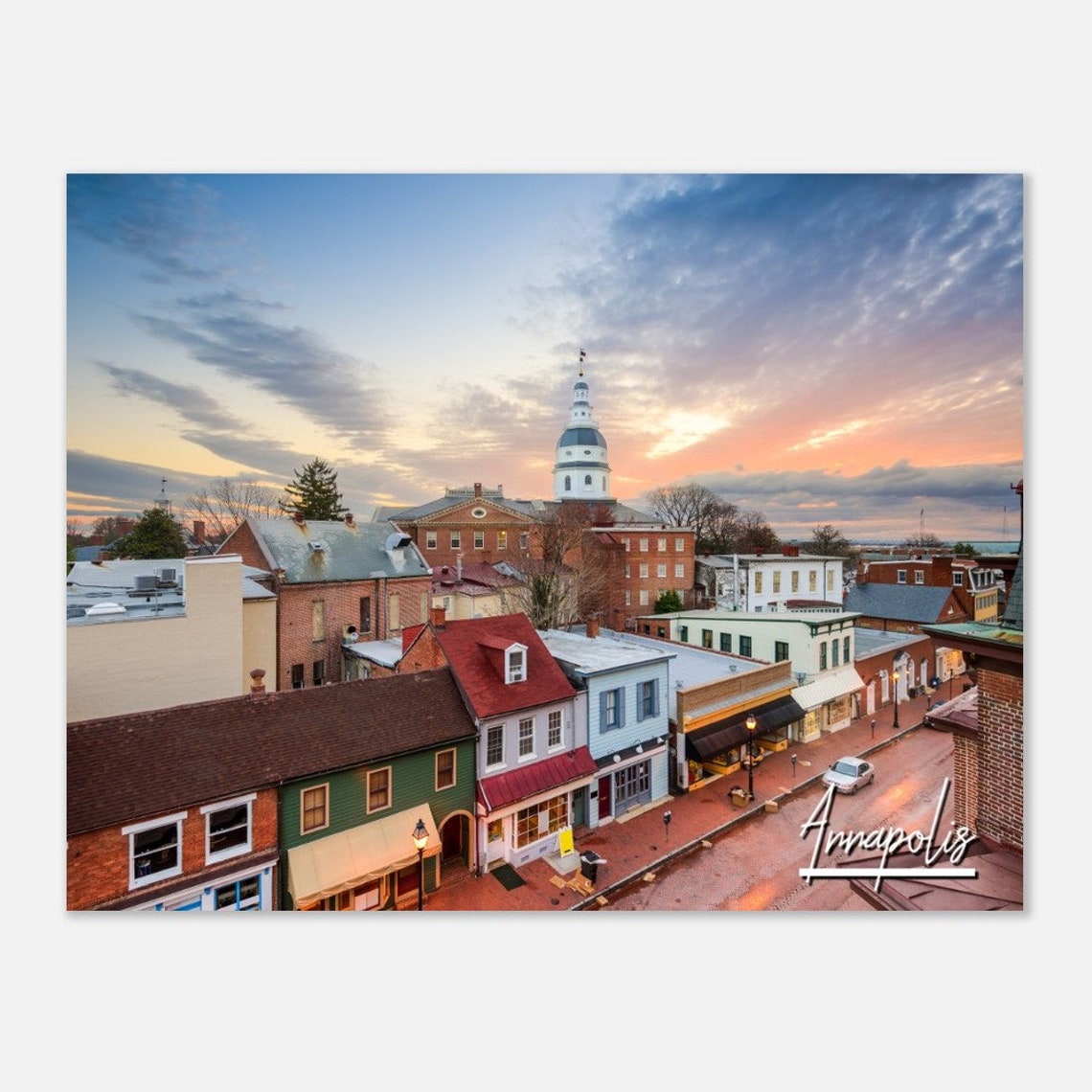 Annapolis Maryland Poster Print Cityscape Travel Photo