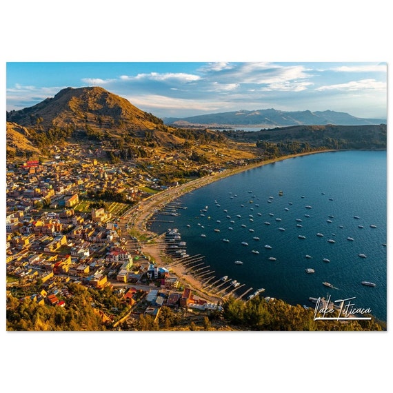 Lake Titicaca Poster Print Bolivia Coastline Photography