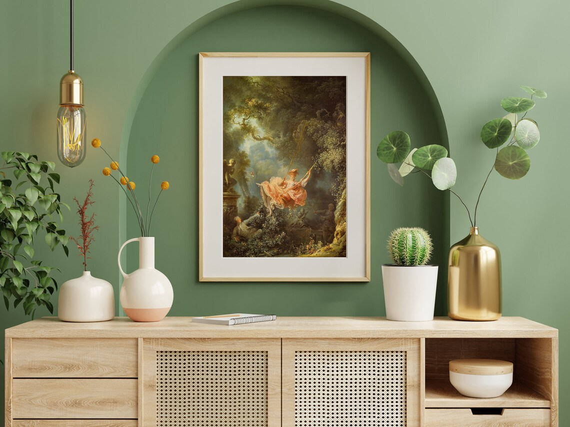 Jean Honore Fragonard The Swing Rococo Garden Romance Painting Poster - Image 8