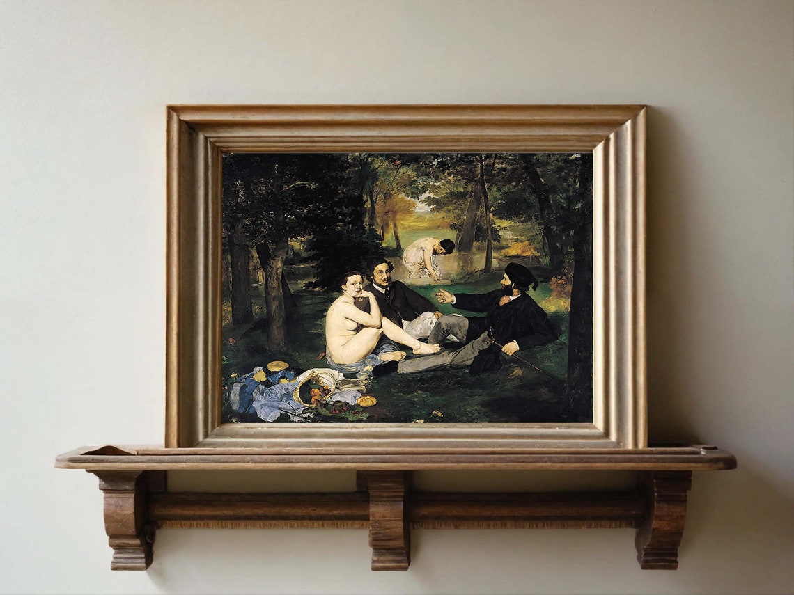Manet Luncheon on the Grass Bold French Masterpiece Classic Poster