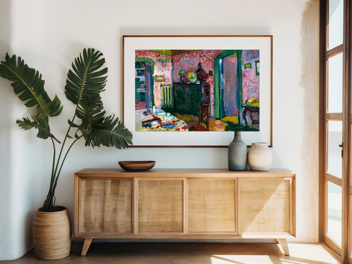 Kandinsky Colorful Interior Fauvist Expressionist Art Poster - Image 3