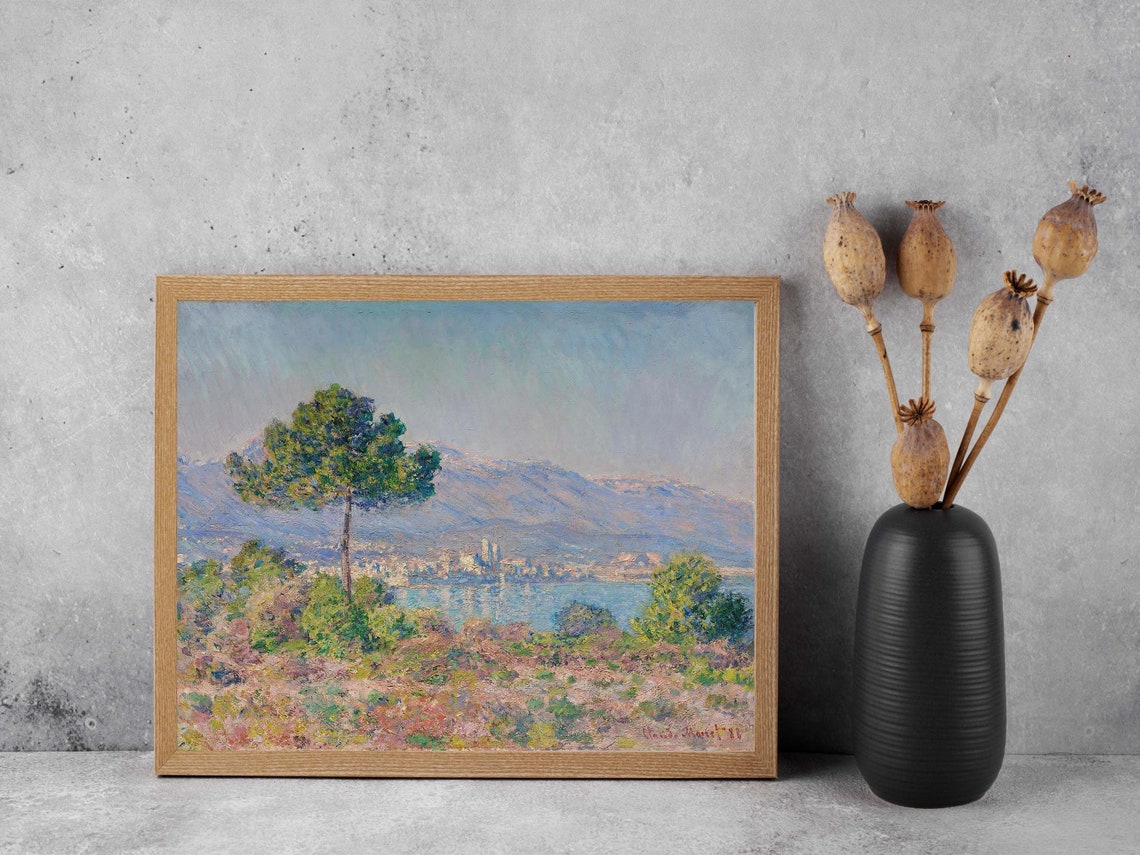 Claude Monet View of Antibes From the Plateau Notre Dame Print - Image 3