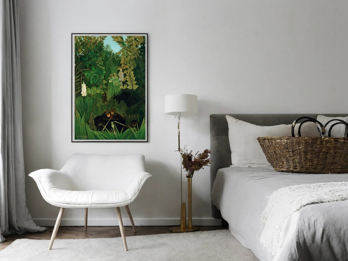 Henri Rousseau Merry Jesters Jungle Landscape Print - Image 8