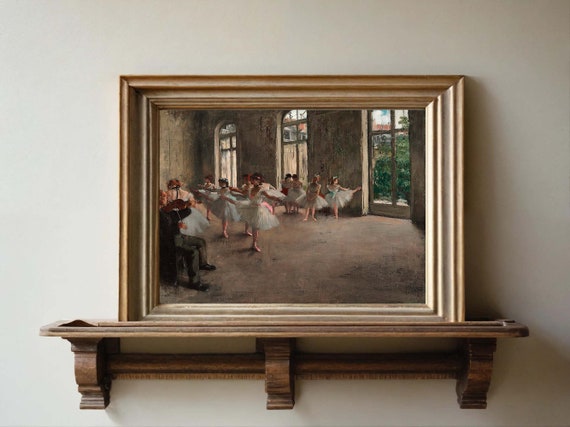 Edgar Degas Ballet Rehearsal Print Wall Art Fine Art Poster Moody Wall Dcor Famous Painting Print Art Reproduction
