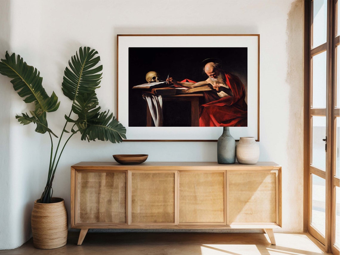 Caravaggio Saint Jerome Writing Baroque Masterpiece Art Poster - Image 7