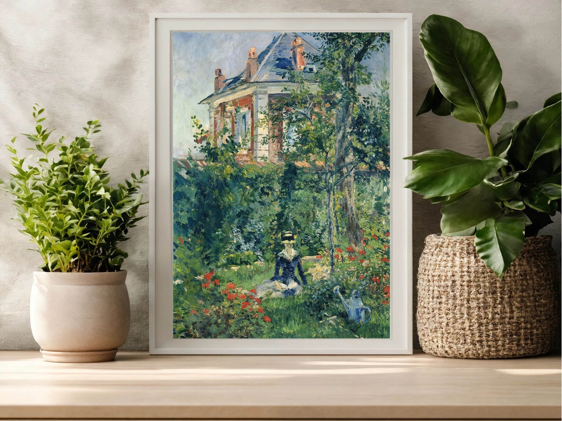 Edouard Manet A Garden Nook at Bellevue Impressionist Art Poster - Image 6