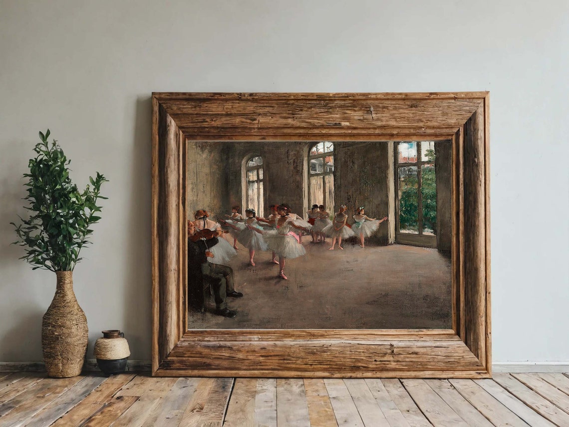 Edgar Degas Ballet Rehearsal Elegant Studio Dancers Classic Print - Image 6