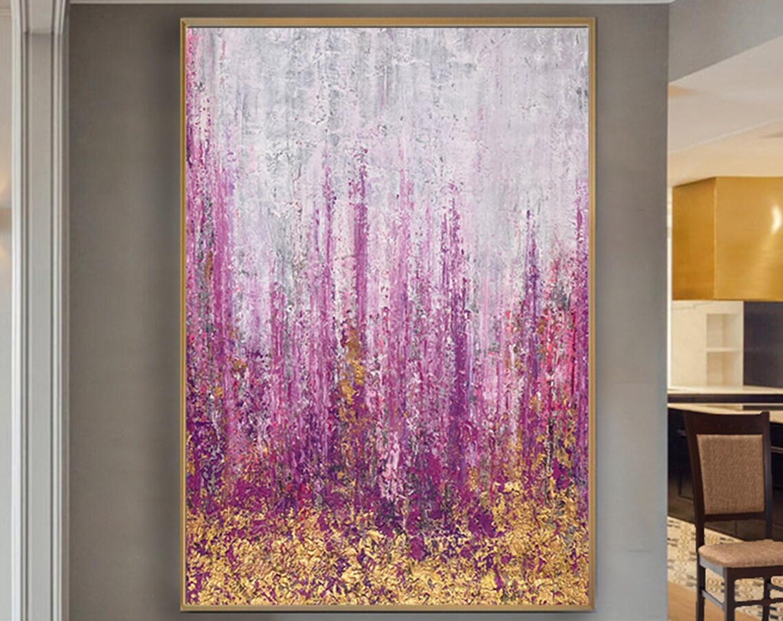 Abstract City Painting, Modern Art Poster Print