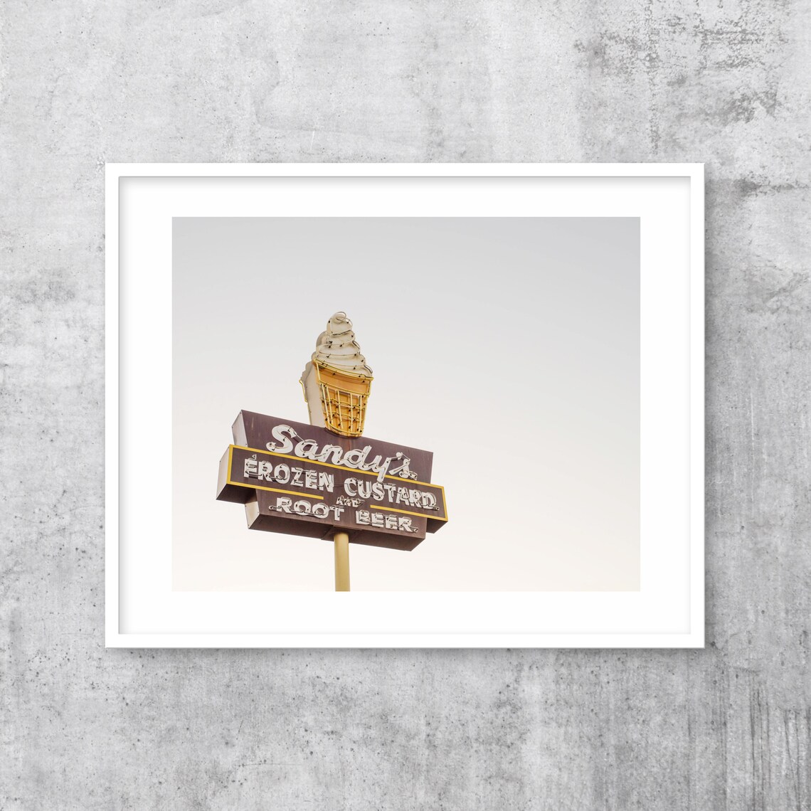 Austin, Texas Ice Cream Mid-Century Art Print - Image 3