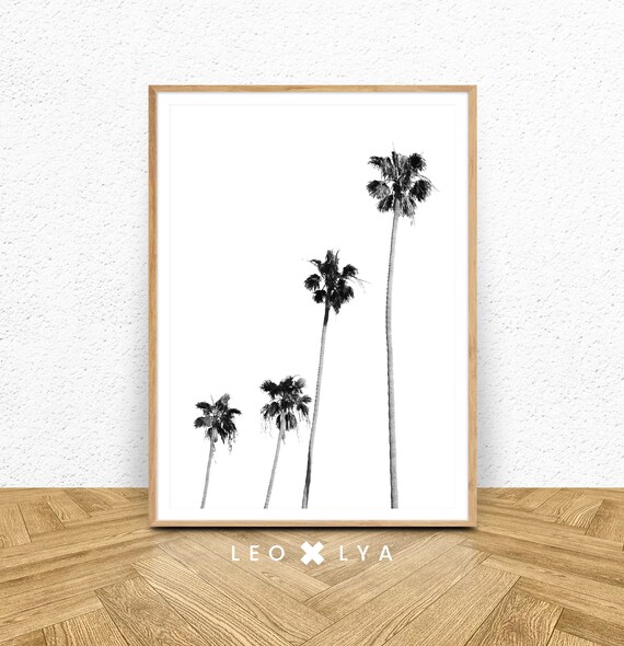 Palm Tree Print Beach Print Tropical Decor Tropical Palm Black White Palm Tree Art Tropical Art Tropical Wall Art Tropical Poster