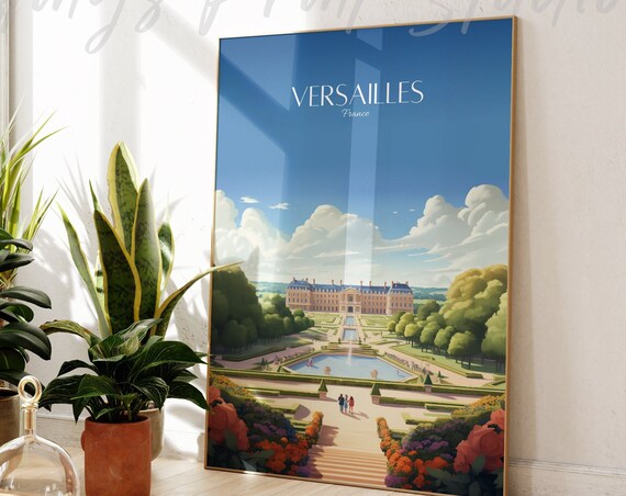 Palace Of Versailles Formal Gardens France Royal Travel Art Poster