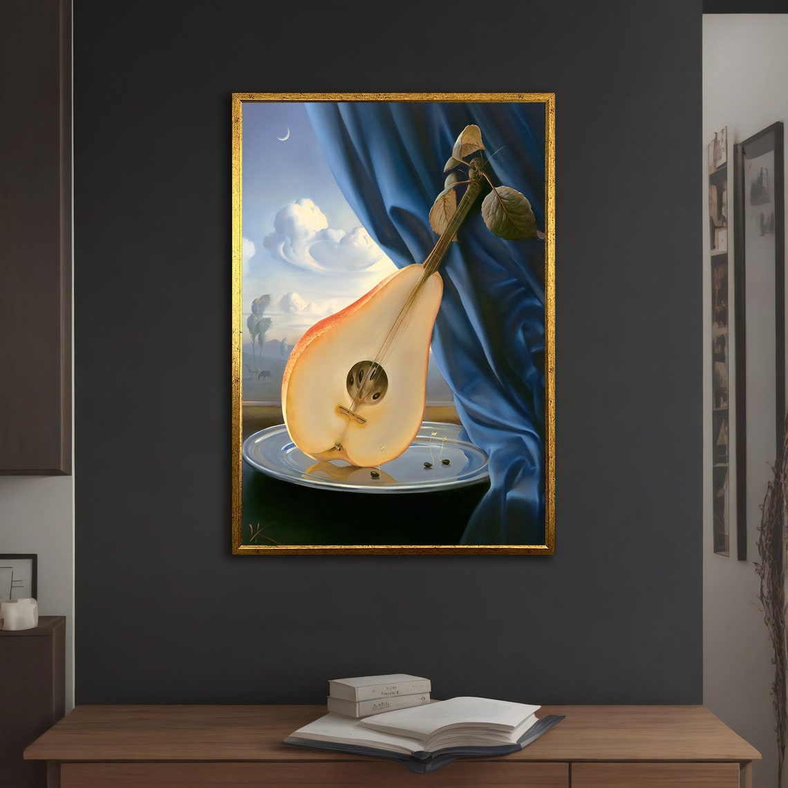 Vladimir Kush Pear Guitar Picture Print Vladimir Kush Poster Print Vladimir Kush Picture Art Surreal Print Vladimir Kush Mandolin - Image 3