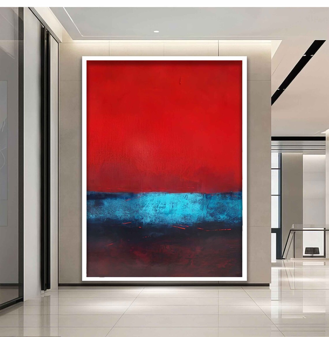 Rothko-Inspired Red And Other Colors Art Print - Image 3