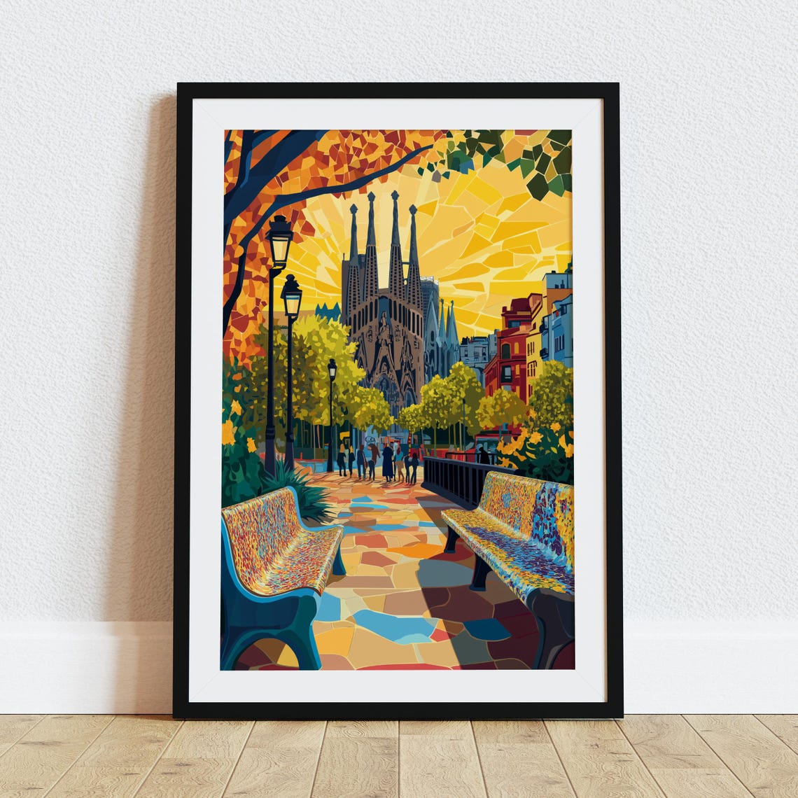 Barcelona Travel Poster Barcelona Wall Art Travel Print Barcelona Spain Travel Art Poster Barcelona Wall Art