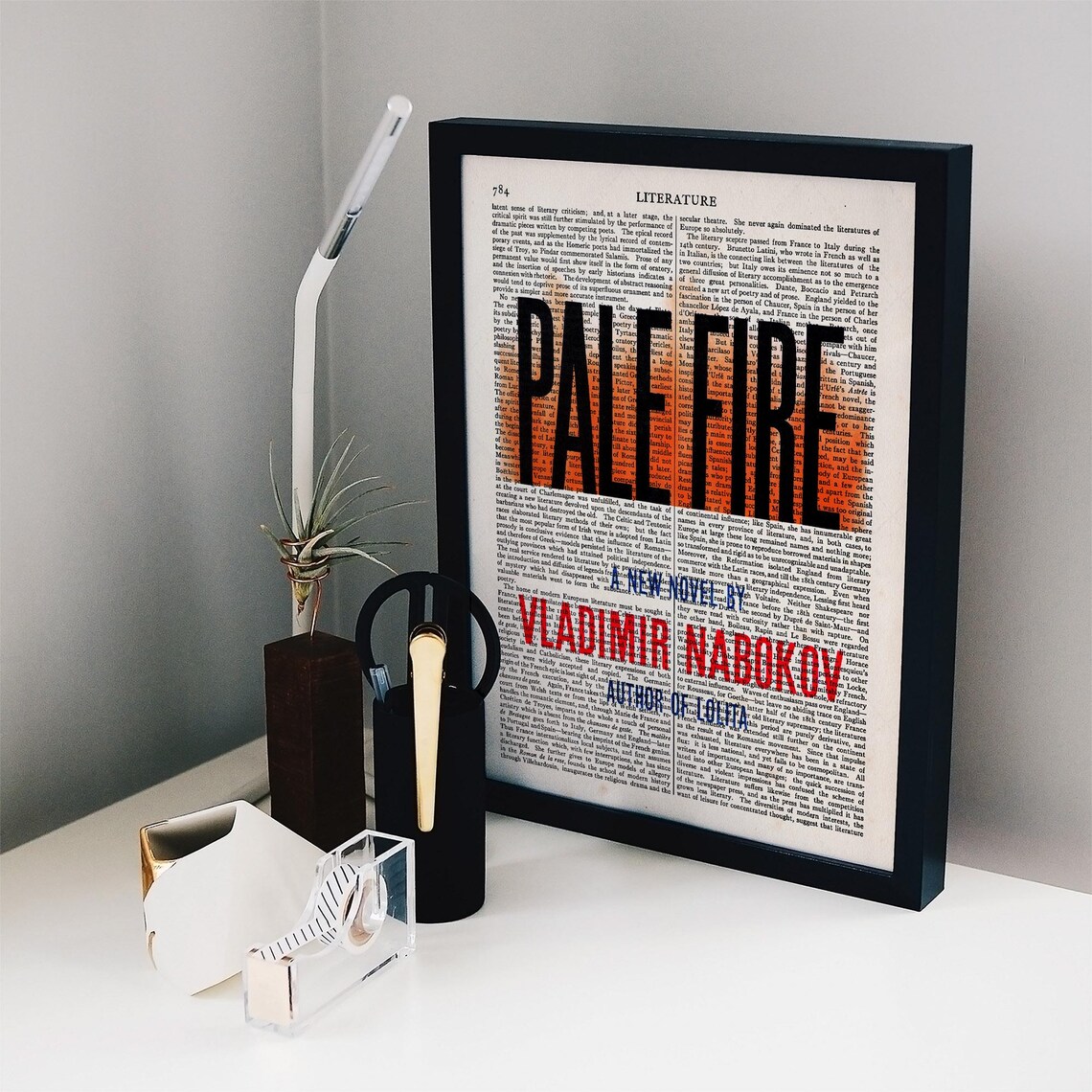 Vladimir Nabokov Pale Fire Novel Vintage Book Page Art Literary Print Poster - Image 2