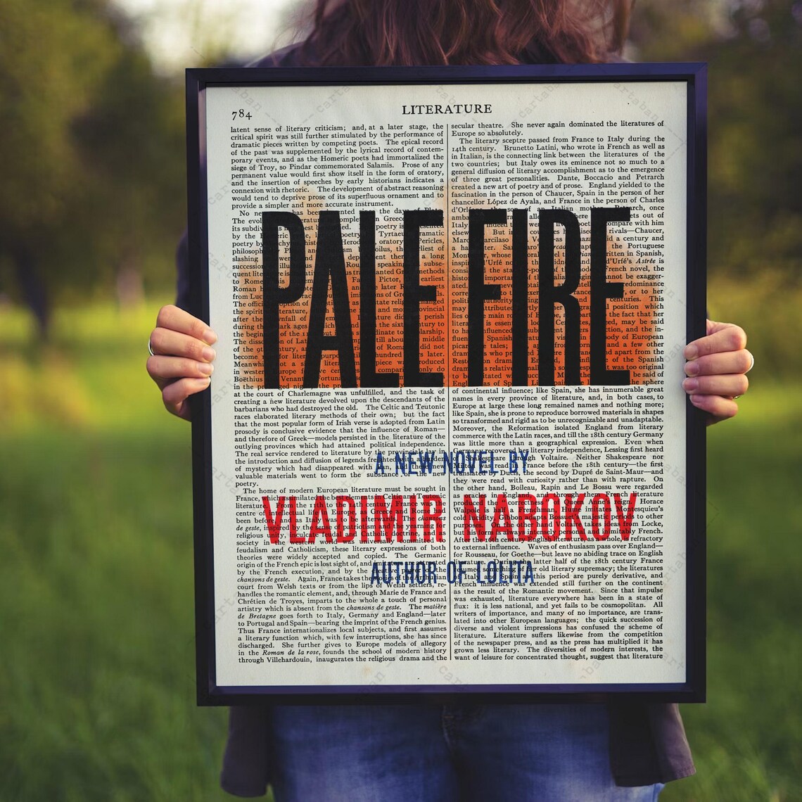Vladimir Nabokov Pale Fire Novel Vintage Book Page Art Literary Print Poster - Image 3