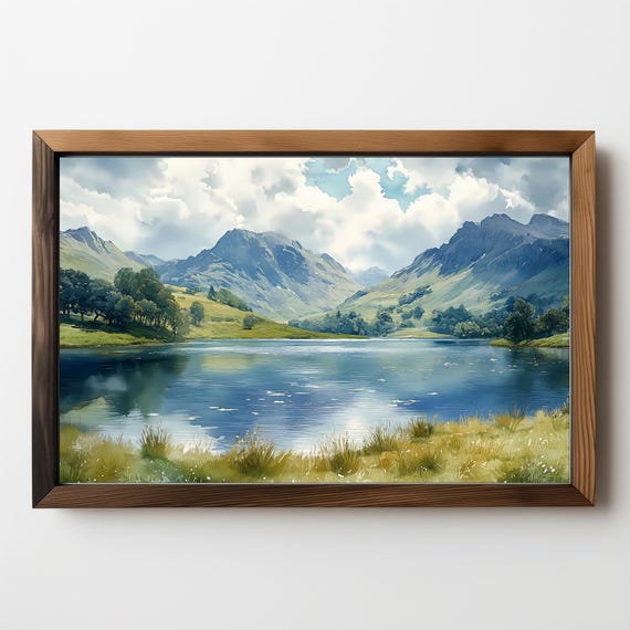 Vintage Fall Landscape Painting Fall Wall Art Fall Oil Painting Fall Print Autumn Decor Forest Fall Decor Moody Wall Art 375