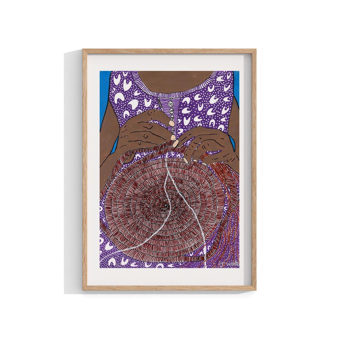 Aboriginal Contemporary Art Print, Indigenous Wall Art