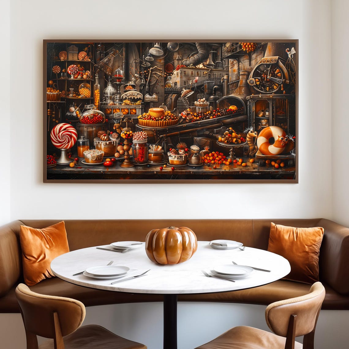 Steampunk Candy Factory Workshop Dark Moody Victorian Sweets Poster - Image 4