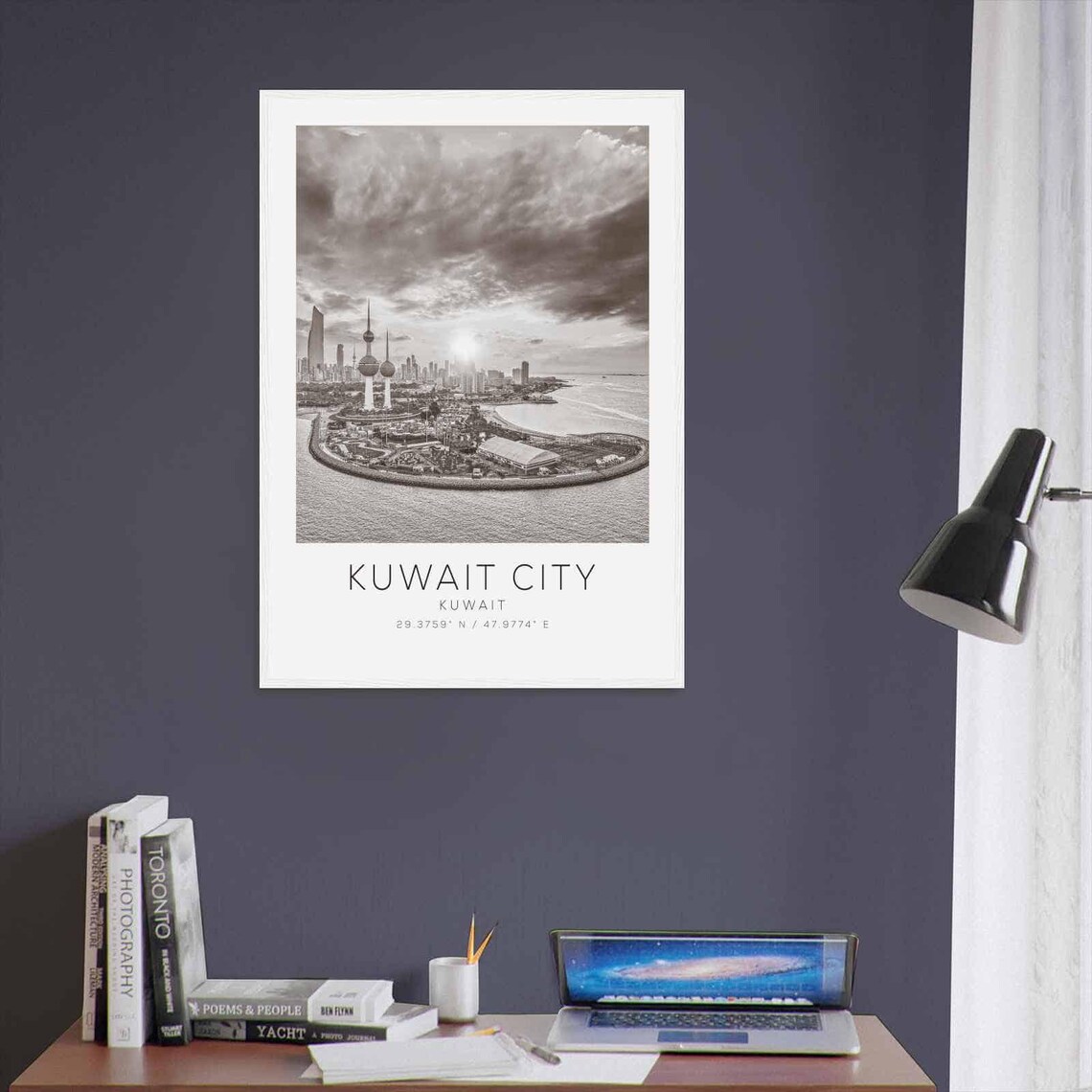 Kuwait City Kuwait Minimalist Travel Poster Print - Image 3