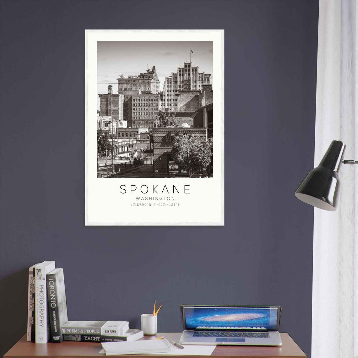 Spokane Washington Historic Downtown Street Corner Photo Poster - Image 3