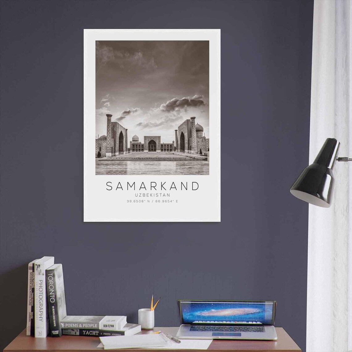 Samarkand Uzbekistan Minimalist Travel Poster Print - Image 3