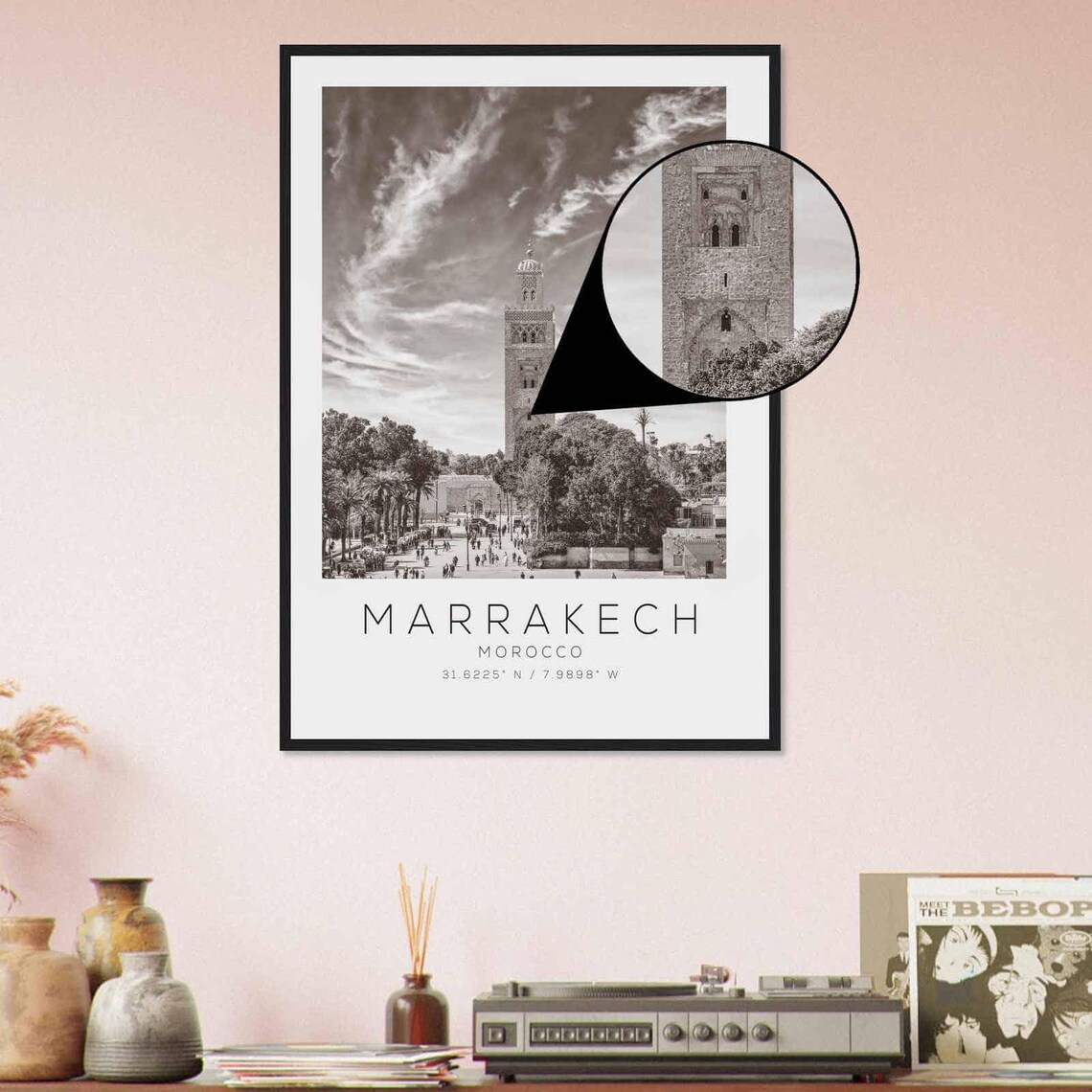 Marrakech Morocco Travel Poster, Minimalist Travel Art - Image 4