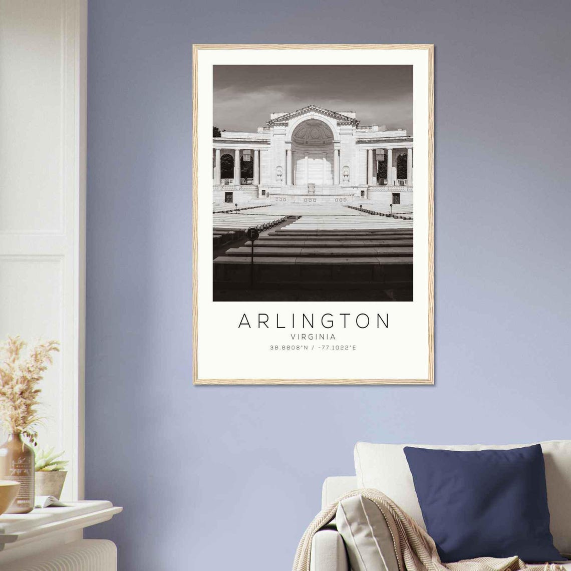 Arlington Virginia Historic Stone Amphitheater Colonnade Poster - Image 2