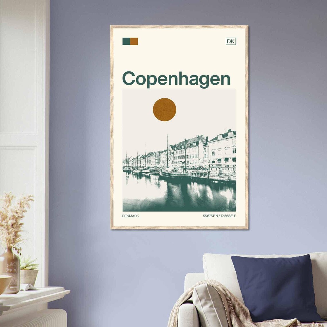 Copenhagen Denmark Minimalist Travel Poster - Image 2