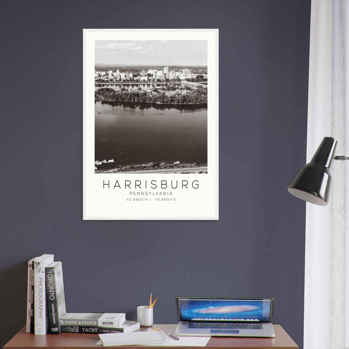 Harrisburg Pennsylvania Photo Travel Poster Harrisburg Travel Print Minimalist Travel Print Ds2 - Image 3