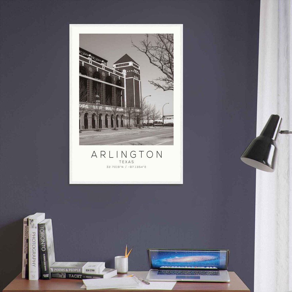 Arlington Texas Historic Brick Stadium Architecture Photo Poster - Image 3