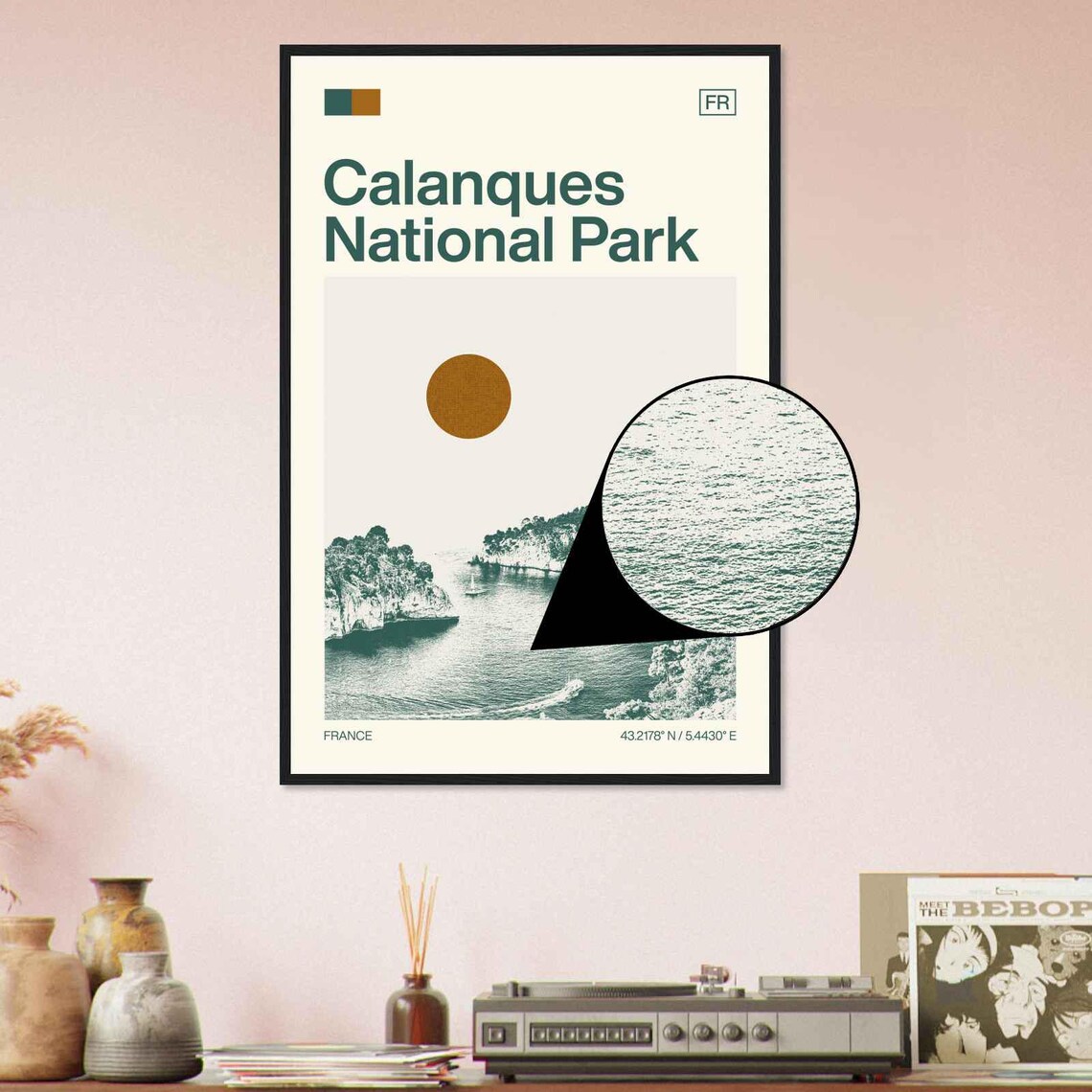 Calanques National Park France Coastal Cliffs View Travel Poster - Image 4
