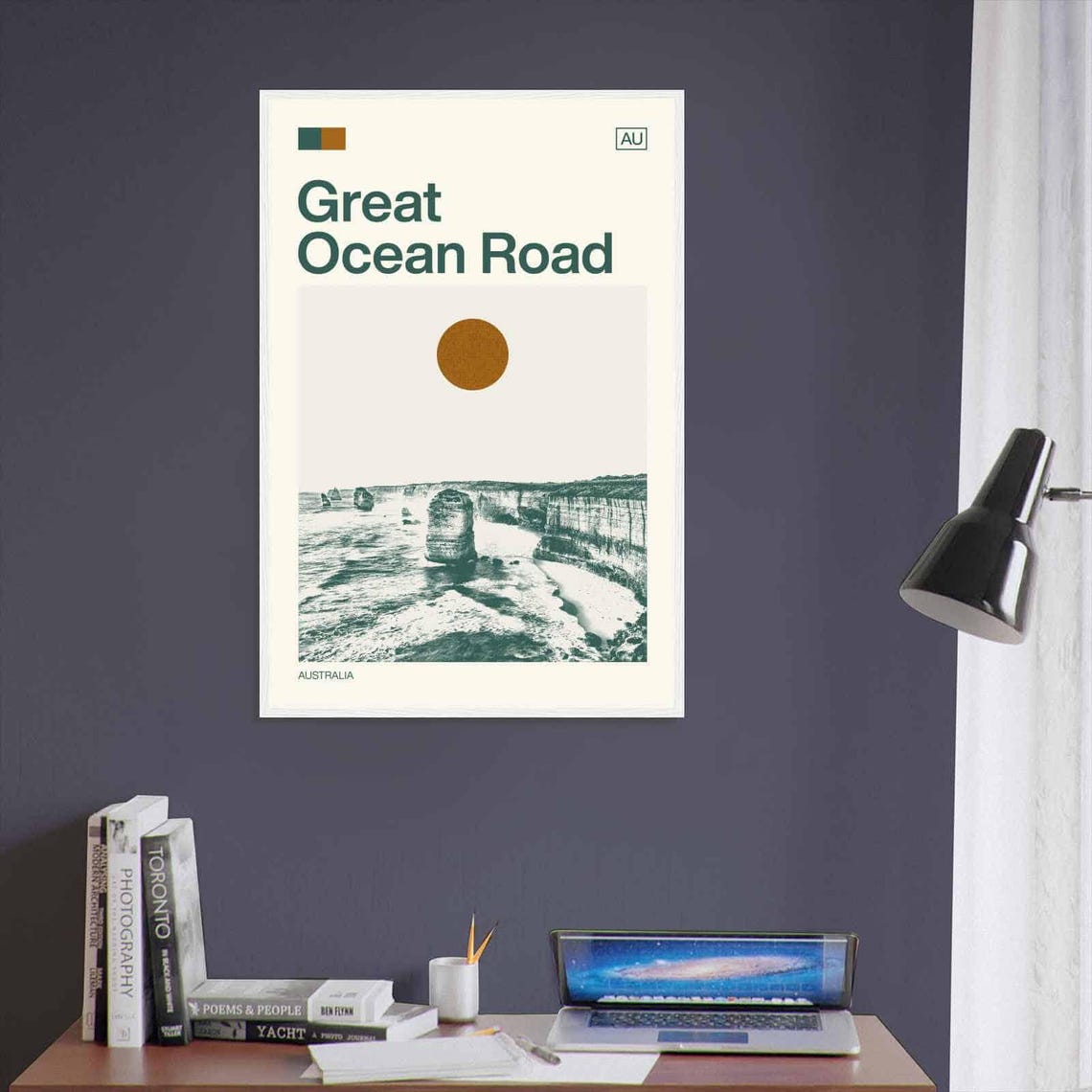Great Ocean Road Twelve Apostles Cliffs Minimalist Travel Poster - Image 3