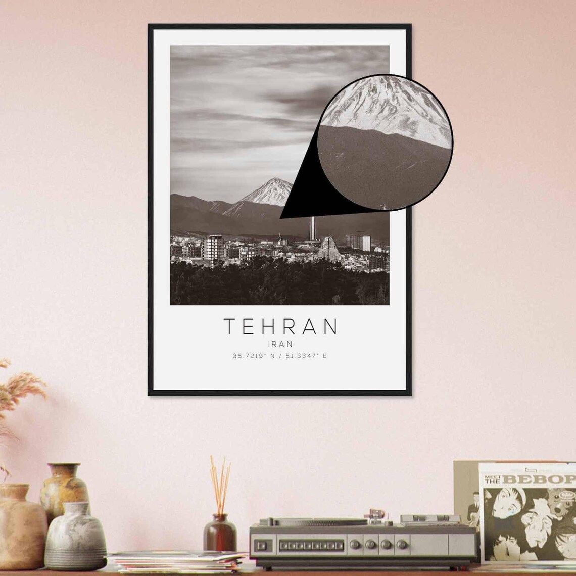 Tehran Iran Minimalist Travel Poster Print - Image 4