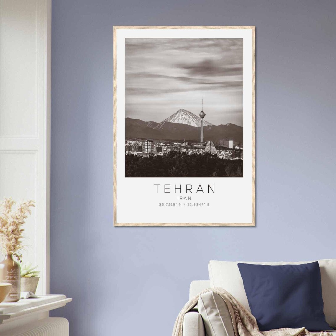 Tehran Iran Minimalist Travel Poster Print - Image 2